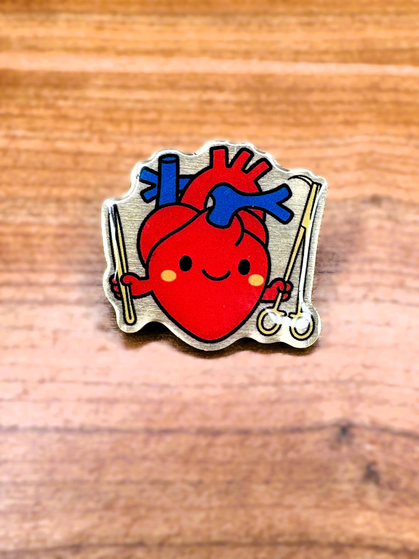 Cartoon Heart Enamel Pin color option 1