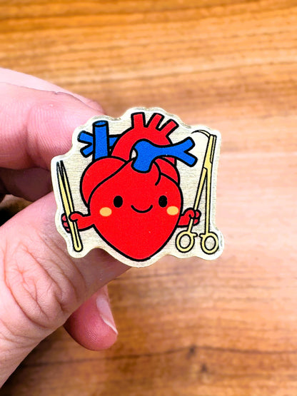 Cartoon Heart Enamel Pin color option 5