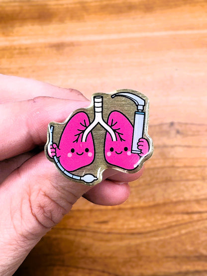 Lung Laryngoscope Vinyl Sticker - Funny Respiratory Therapy Nurse Gift