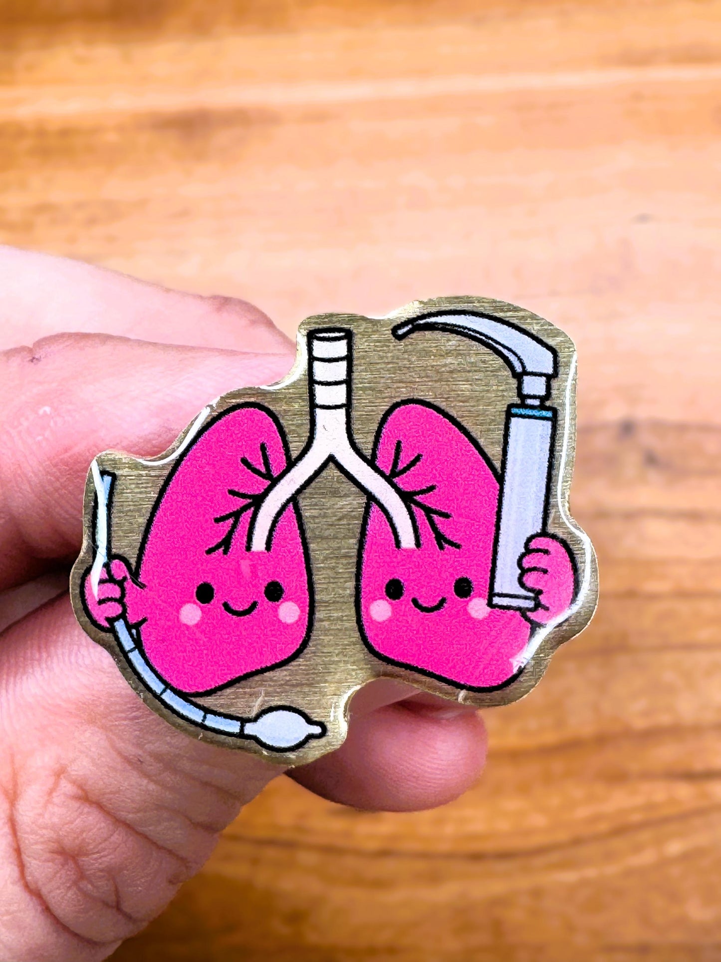 Lung Laryngoscope Vinyl Sticker - Funny Respiratory Therapy Nurse Gift