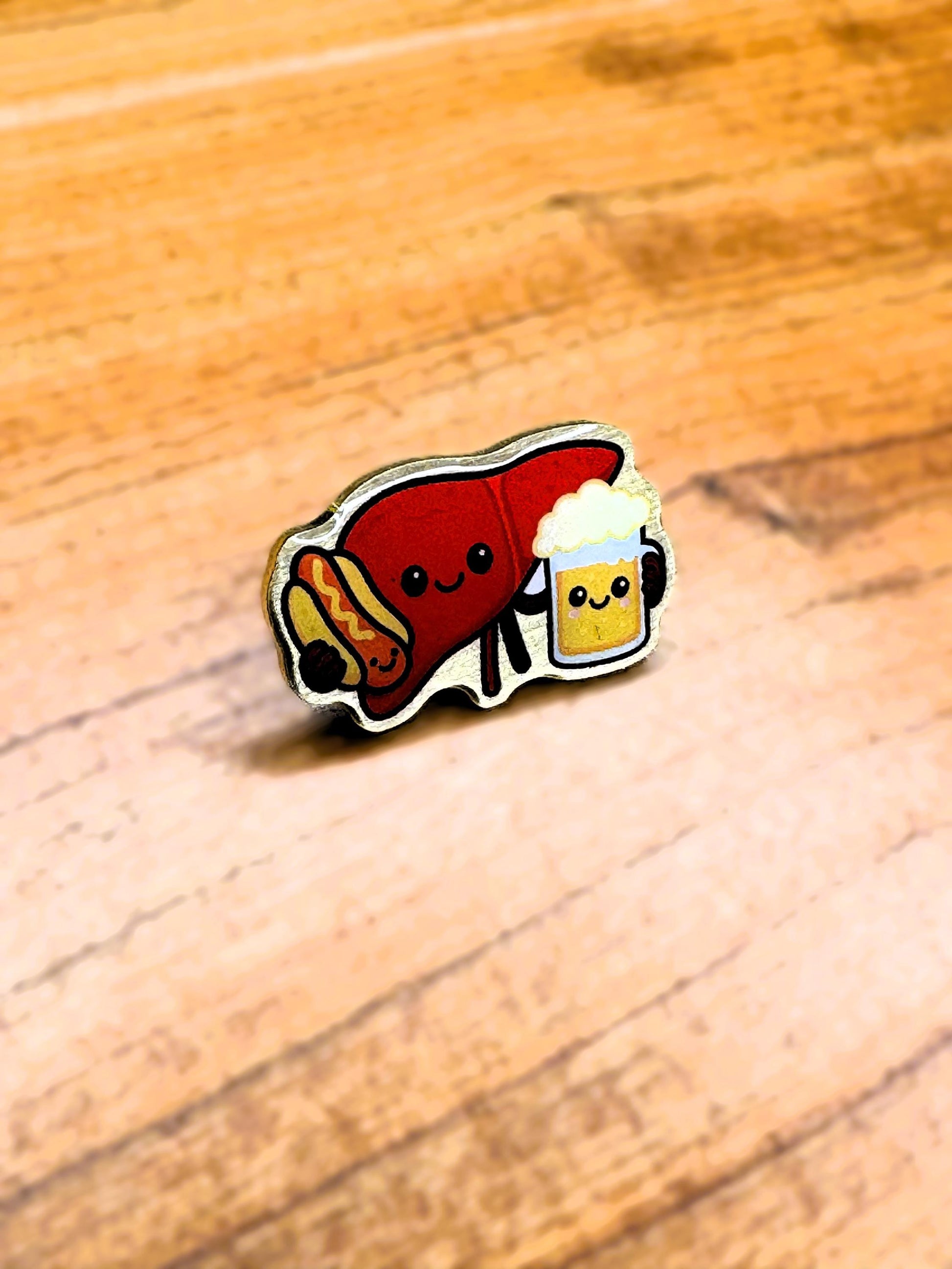 Liver Hepatic Enamel Pin color option 5
