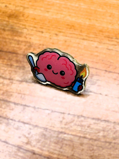 Sinful Brain Enamel Pin color option 5