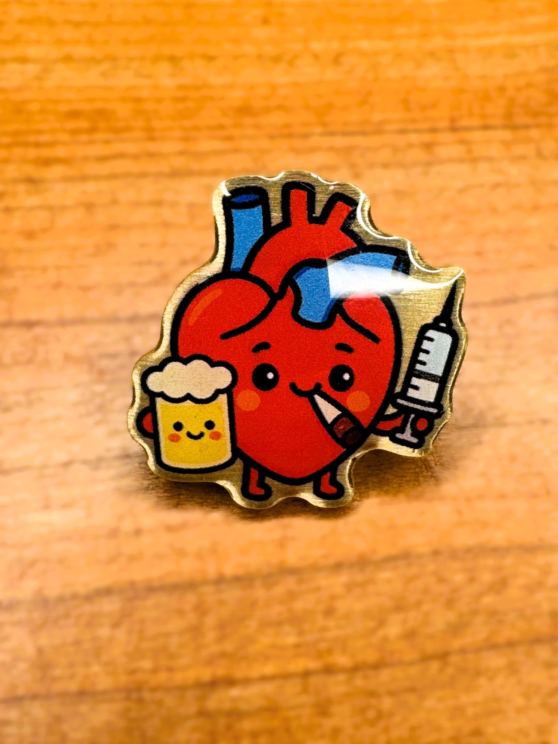 Sinful Heart Enamel Pin color option 7