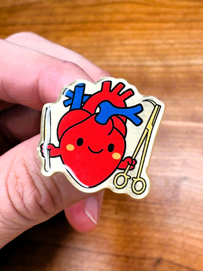 Cartoon Heart Enamel Pin color option 4
