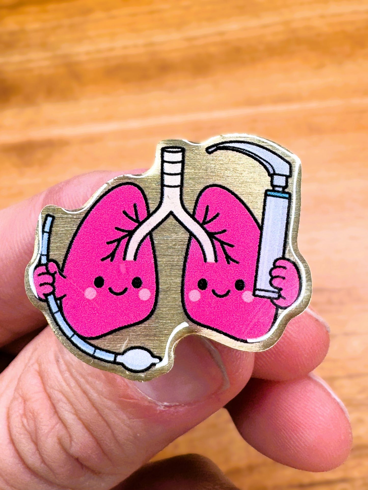 Lung Laryngoscope Vinyl Sticker - Funny Respiratory Therapy Nurse Gift