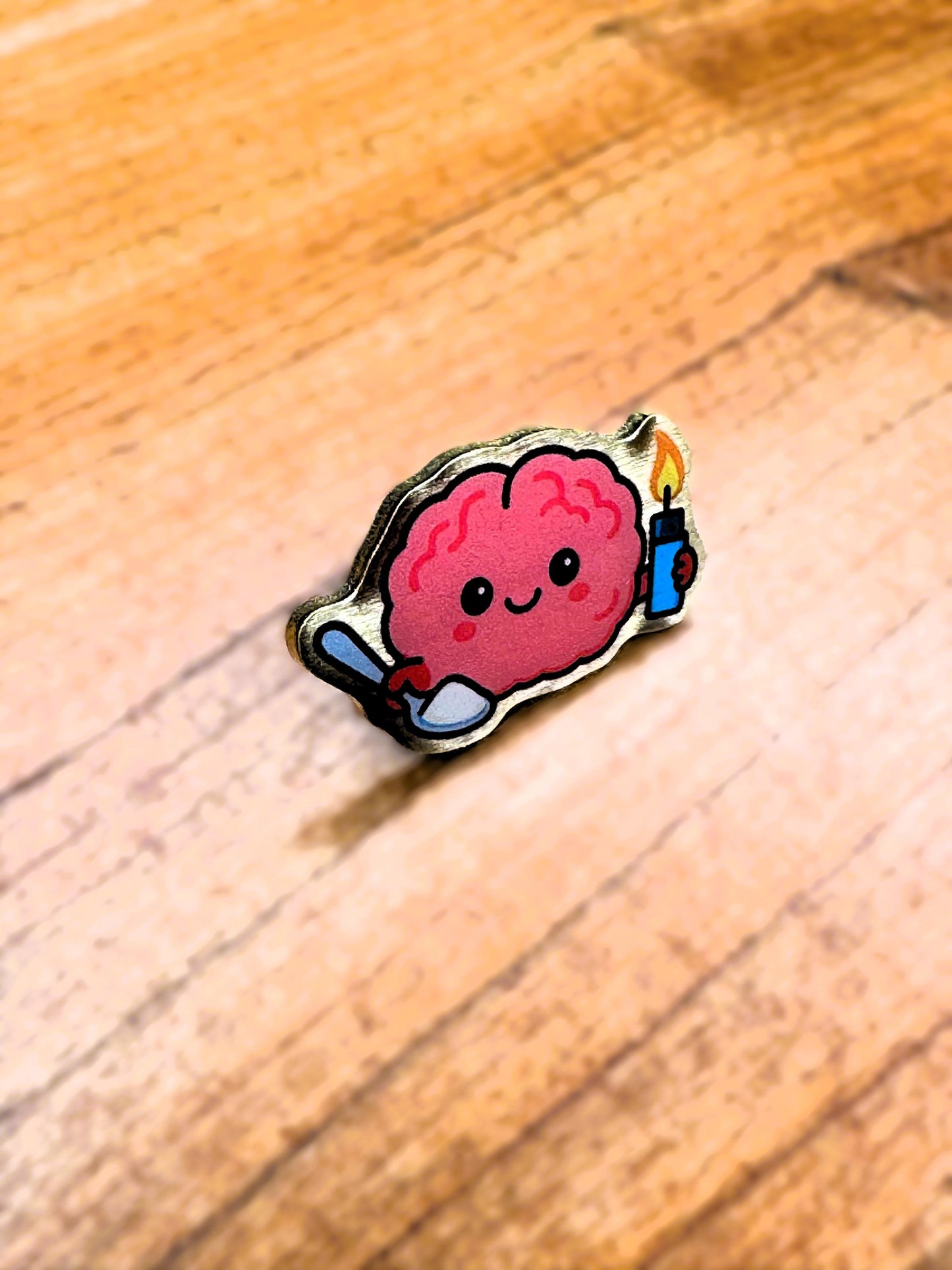 Sinful Brain Enamel Pin color option 6