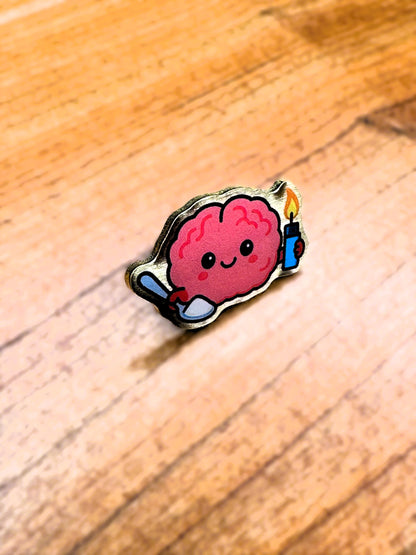 Sinful Brain Enamel Pin color option 6