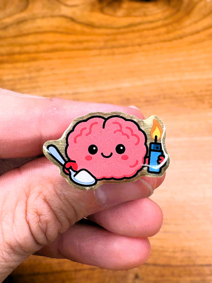 Sinful Brain Enamel Pin color option 7