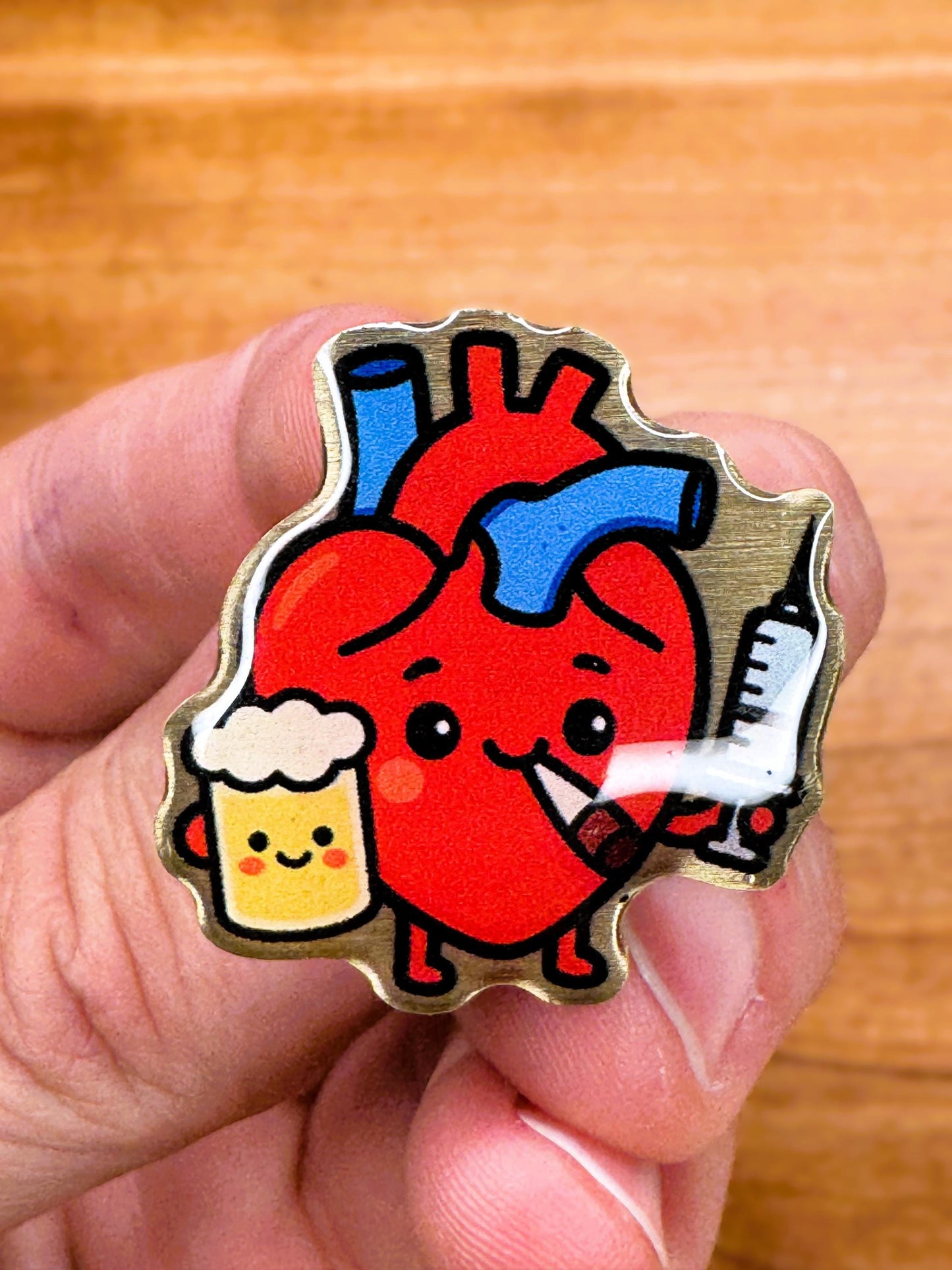 Sinful Heart Enamel Pin color option 6