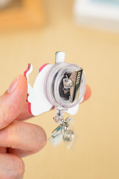 Lung Badge Reel - Retractable Respiratory Therapy ID Holder