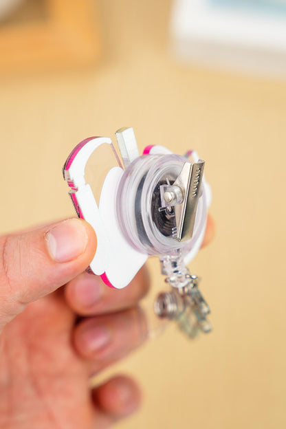 Lung Laryngoscope Badge Reel - Retractable RT ID Holder