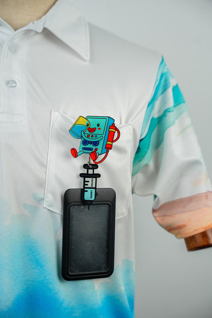 Kidney Nephrology Badge Reel - Retractable Nephrology ID Holder