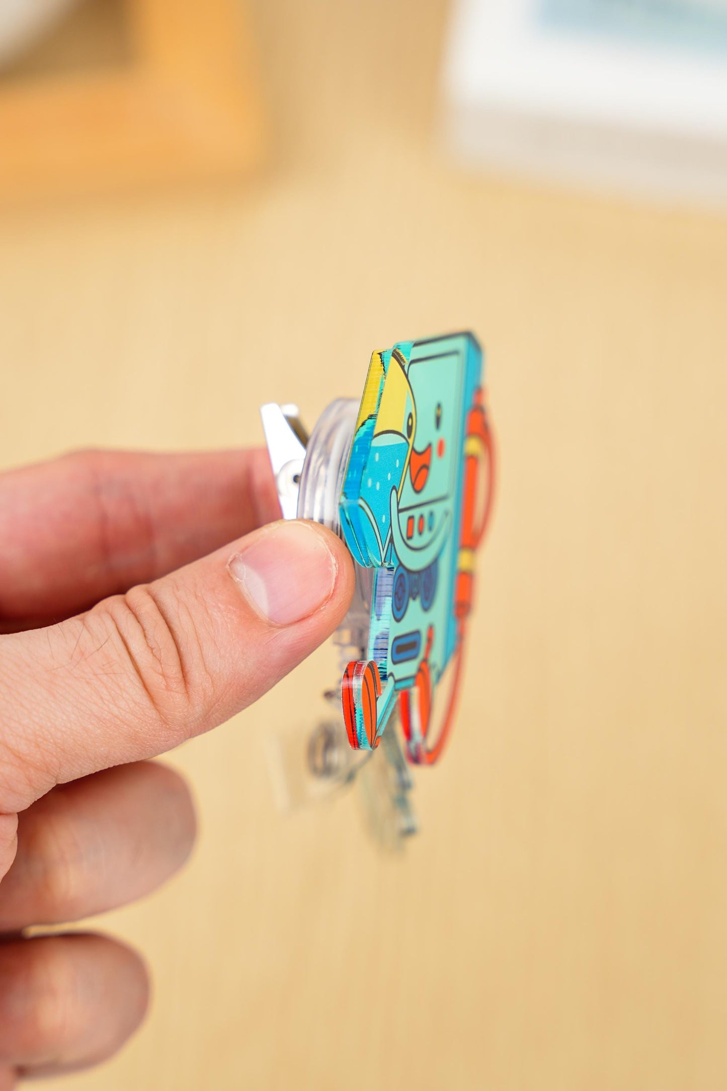 Kidney Nephrology Badge Reel - Retractable Nephrology ID Holder